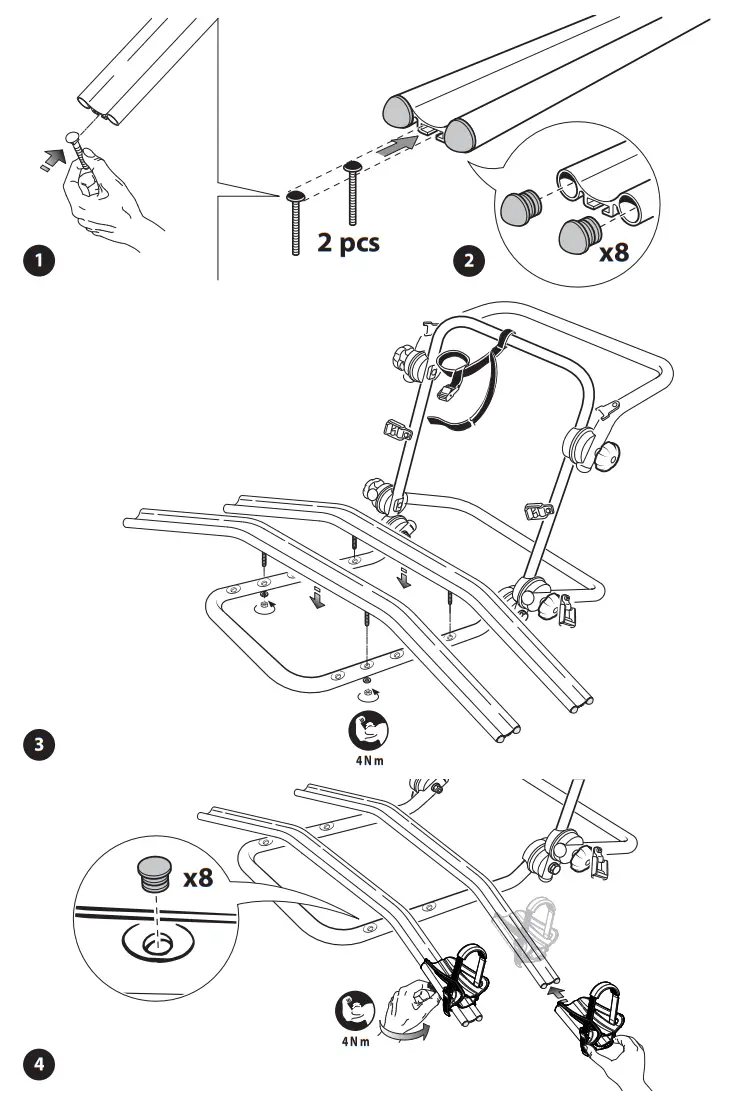 Peruzzo Firenze 660E Rear Bike Carrier - fig3