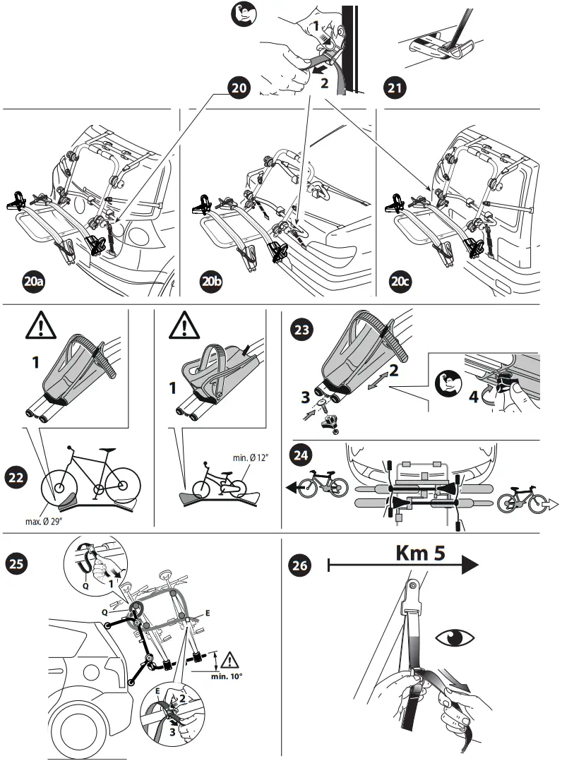 Peruzzo Firenze 660E Rear Bike Carrier - fig8