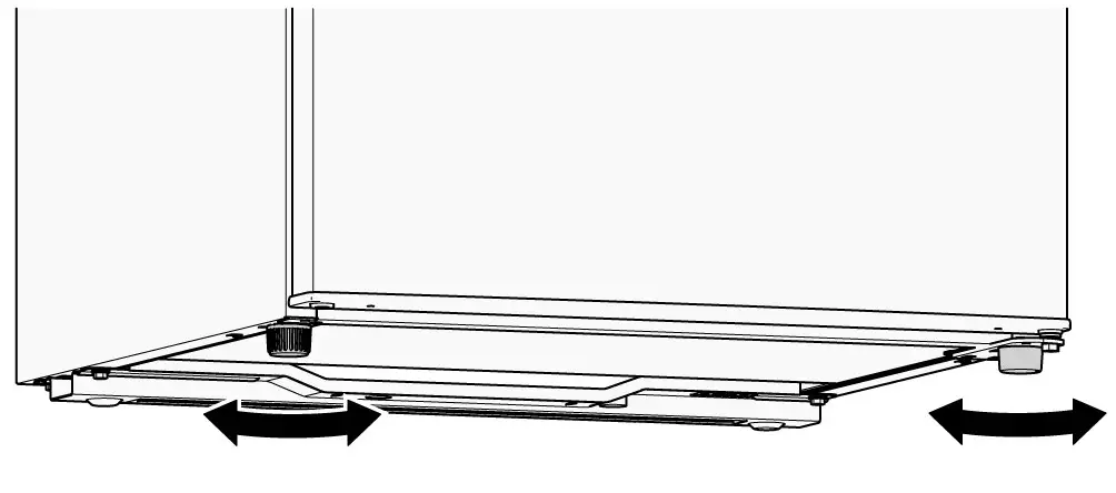 BOSCH Fridge-freezer -Aligning the appliance