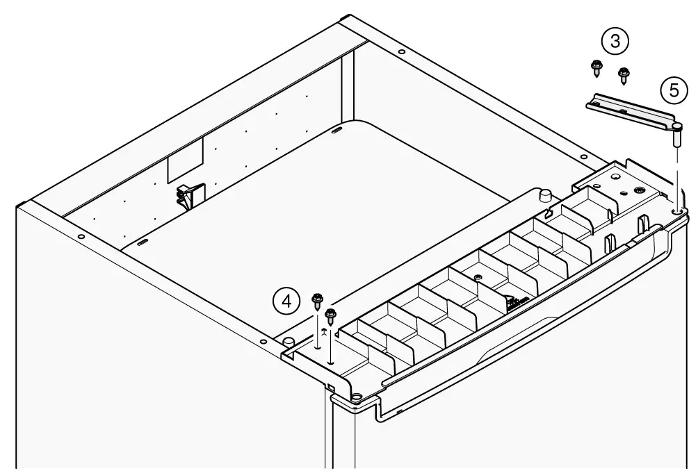 BOSCH Fridge-freezer -Changing door hinge 1