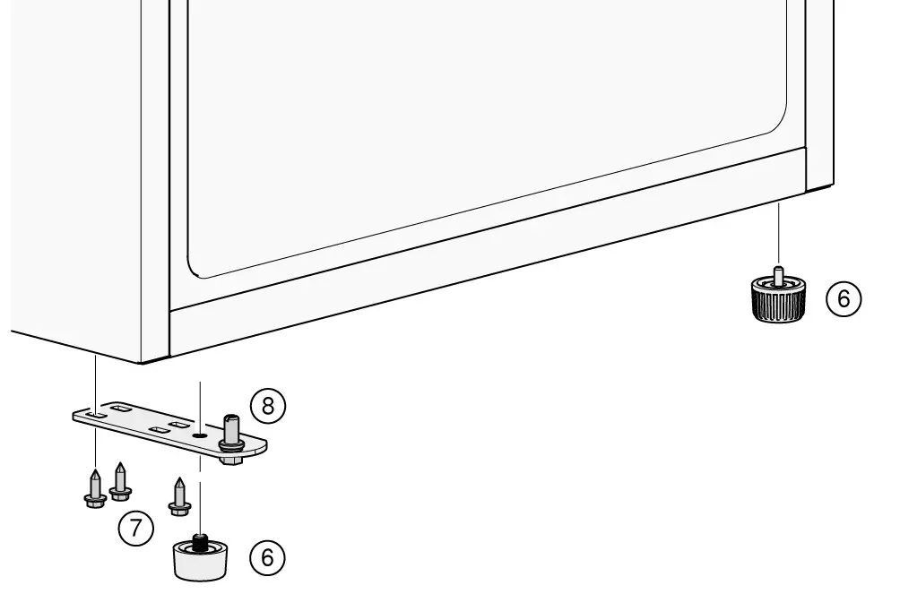 BOSCH Fridge-freezer - Changing door hinge 3
