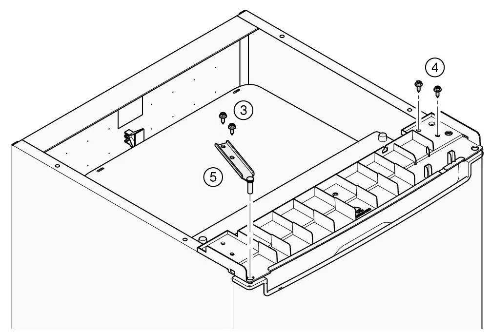 BOSCH Fridge-freezer - Changing door hinge 4