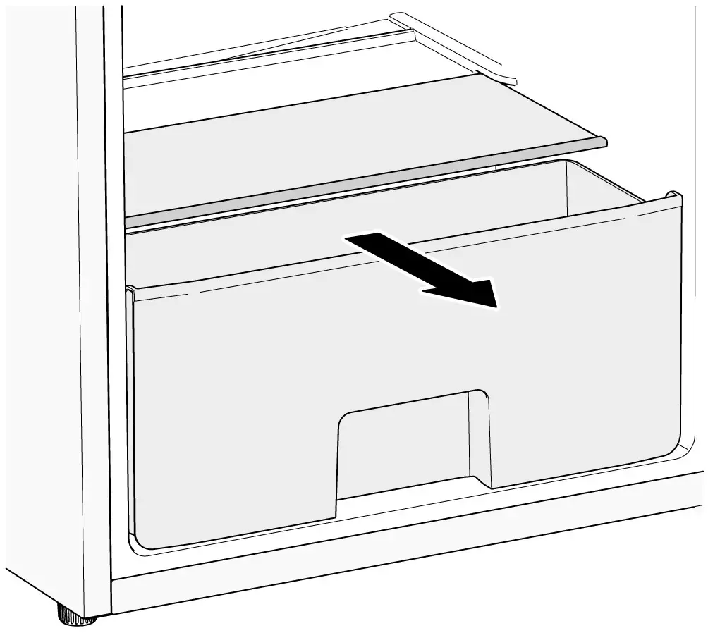 BOSCH Fridge-freezer - Crisper drawer
