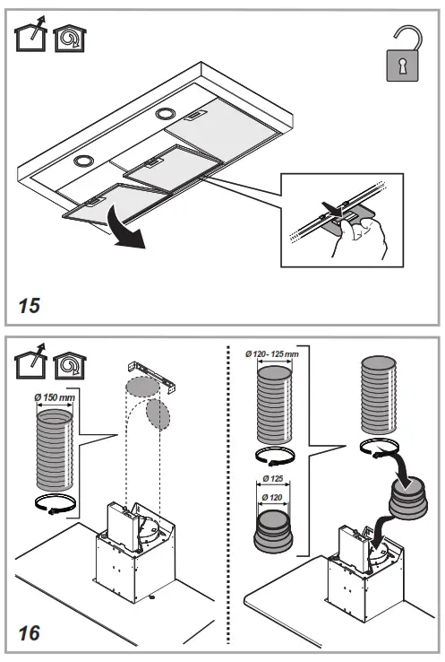 Hotpoint PHC7 7FLBIX 70cm Chimney Cooker Hood - FIG6
