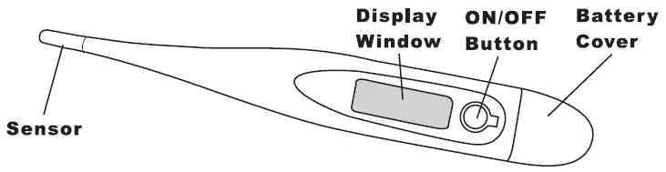 Digital Clinical Thermometer Kd-1351 Instruction Manual