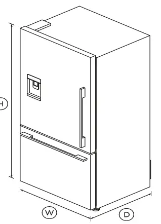 FISHER PAYKEL RF170WDLUX5 N Freestanding Refrigerator Freezer, 32, 17.1 cu ft, Ice & Water fig 1