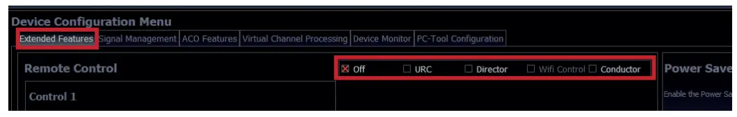 Configuration of a subwoofer remote control