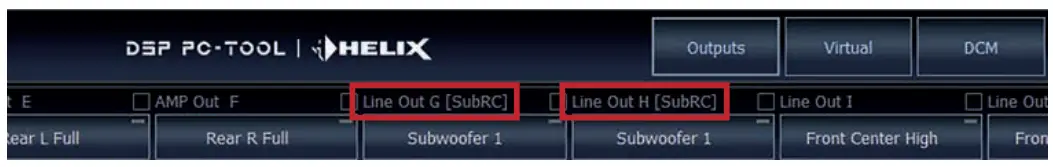 Configuration of a subwoofer remote control