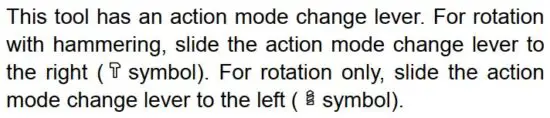 FIG 10 Selecting the action mode