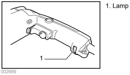 FIG 5 Lighting up the lamps