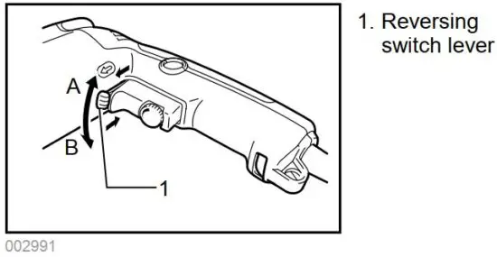 FIG 6 Reversing switch action