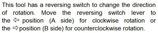 FIG 7 Reversing switch action
