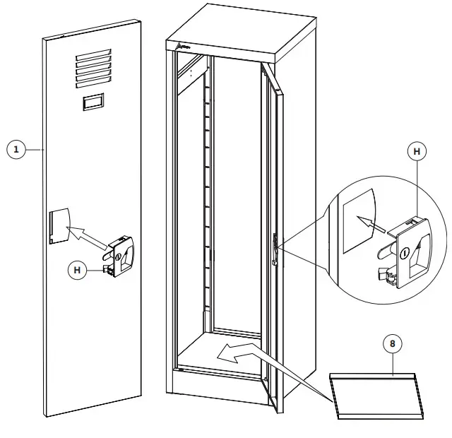 ADIR Office ADI629-02 Small Kids Locker- STEP 6