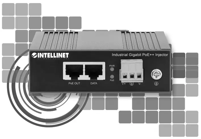 INTELLINET 508919 Industrial Gigabit PoE Injector - Cover