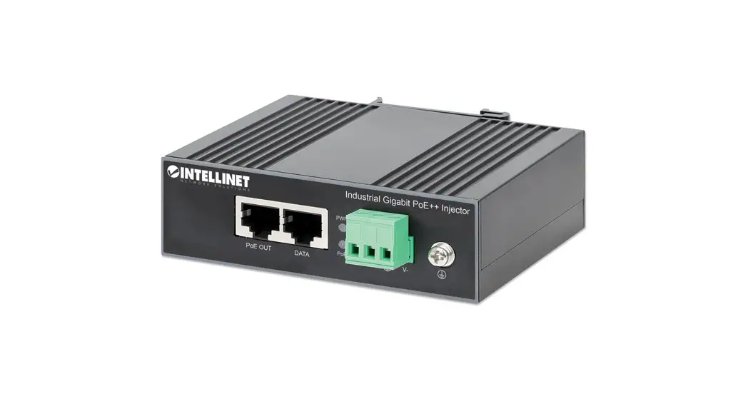 Intellinet 508919 Industrial Gigabit Poe++ Injector Instructions
