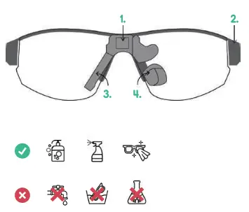 COSMO CONNECTED Cosmo Vision Smart Glasses Avec Navigation GPS - fig 1