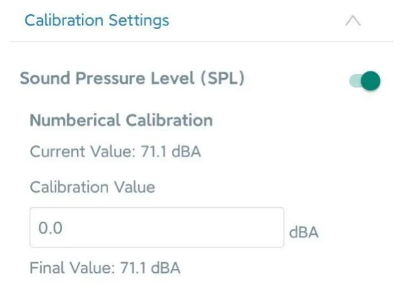 Calibration Settings
