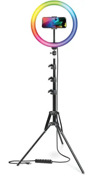 BOWER-BWRWARLSRGB12-RGB-Selfie-Ring-Light-Studio-Kit-product-image