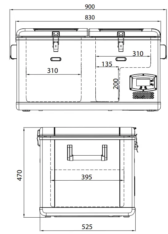 EVAKOOL-DU95-DZ-95L-Down-Under-Dual-Zone-Portable-Fridge-Freezer- (11)