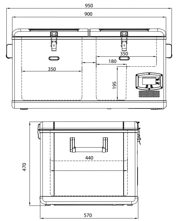 EVAKOOL-DU95-DZ-95L-Down-Under-Dual-Zone-Portable-Fridge-Freezer- (12)