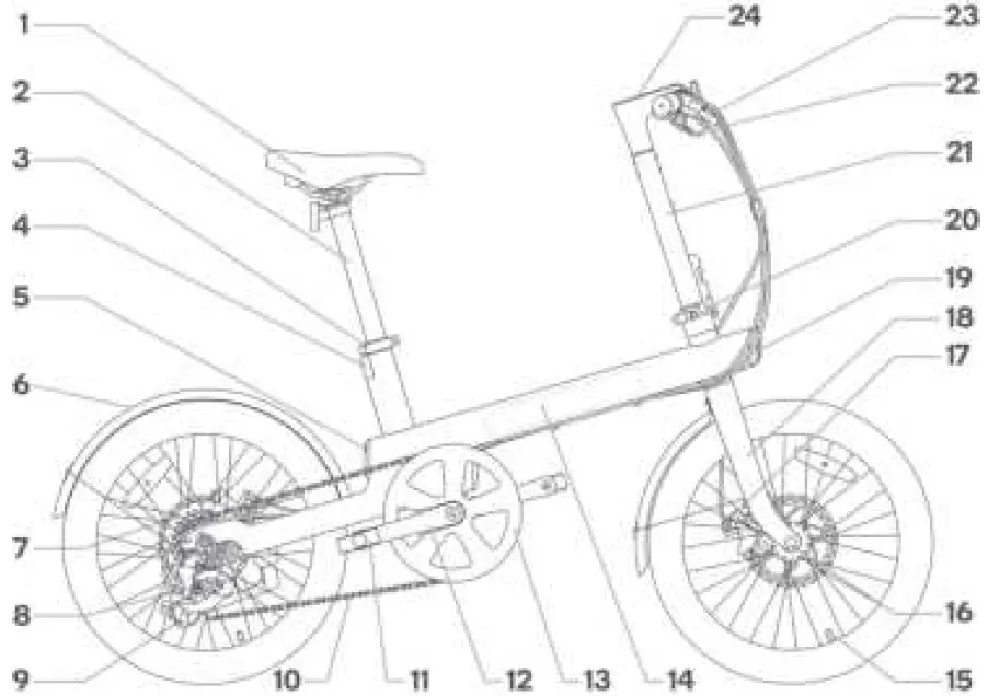 FORTIS FSQC20EBKGA 20 Inch Qicycle 36v Smart Electric Bike 02