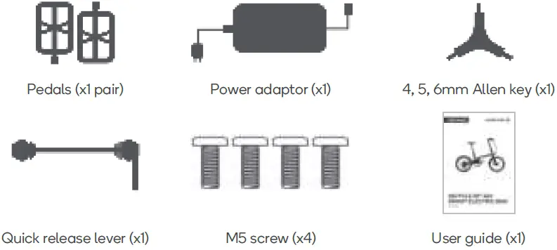 FORTIS FSQC20EBKGA 20 Inch Qicycle 36v Smart Electric Bike 05
