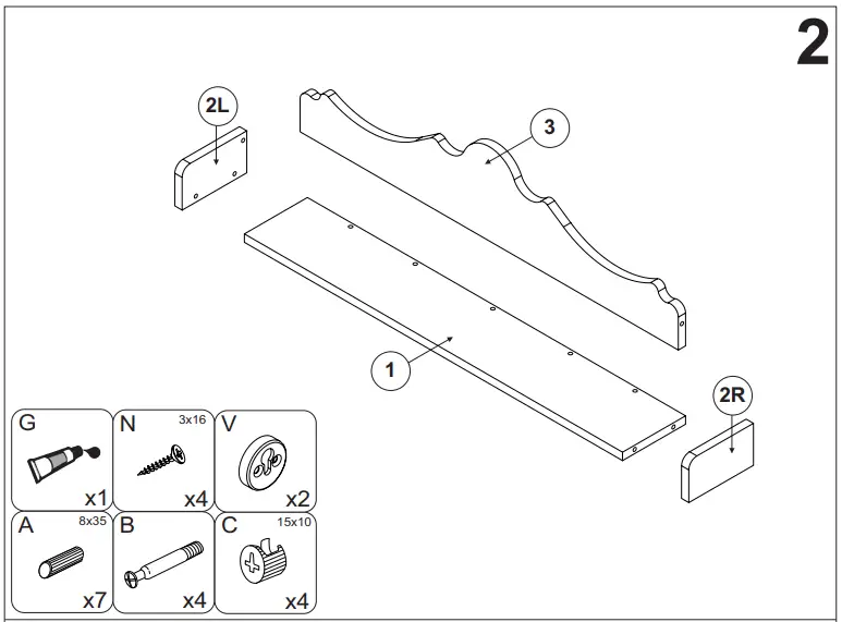 BOPITA 185511 Belle Shelf - fig