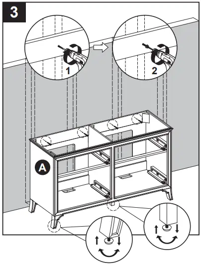 allen roth 60-in Vanity with Top 1605VA-60-201-925 -INSTALLATION INSTRUCTIONS3