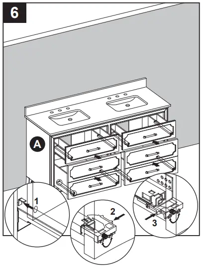 allen roth 60-in Vanity with Top 1605VA-60-201-925 -INSTALLATION INSTRUCTIONS6
