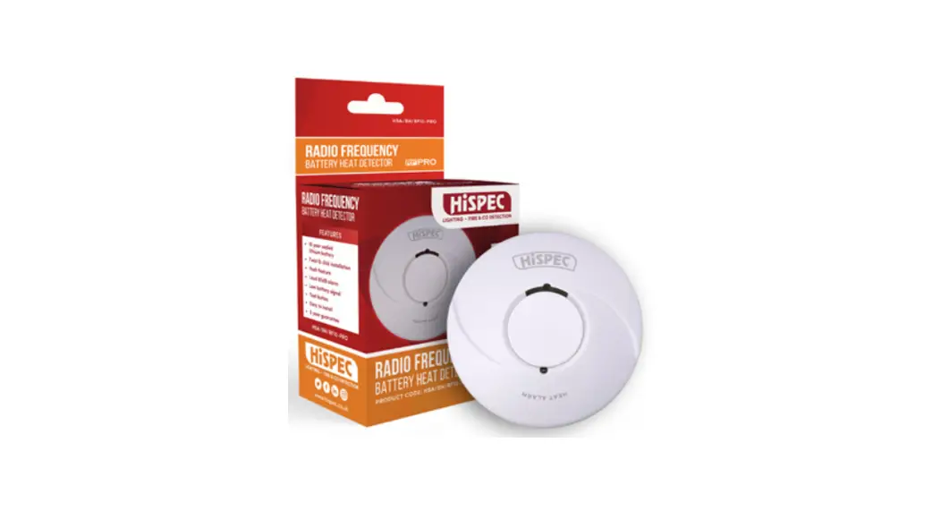 Hispec Hsa-bh-rf10-pro Longlife Battery Operated Heat Alarm Instruction Manual Hispec Hsa-bh-rf10-pro Longlife Battery Operated Heat Alarm Instruction Manual