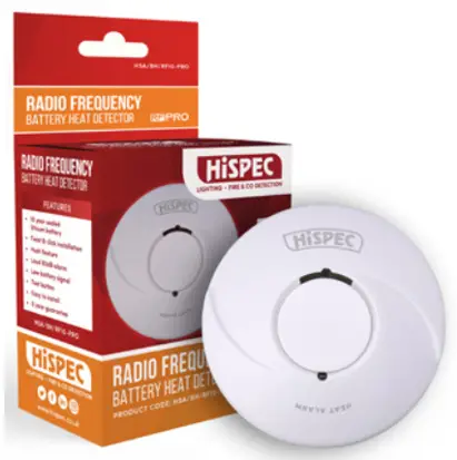HiSPEC HSA-BH-RF10-PRO Longlife Battery Operated Heat Alarm