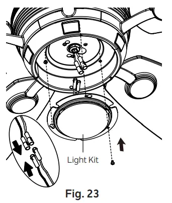 Installing The Light Kit And Glass Shade