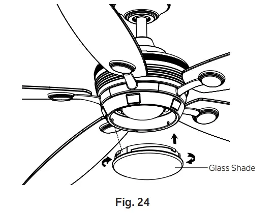 Installing The Light Kit And Glass Shade