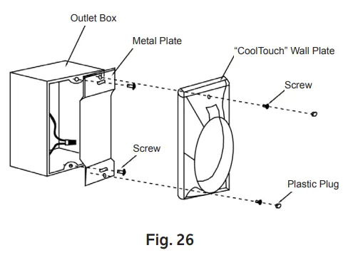 Installing The Cooltouch™ Control System Wall Plate