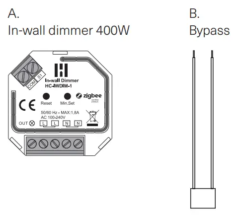 Heimgard In-wall Dimmer 400W - fig 1