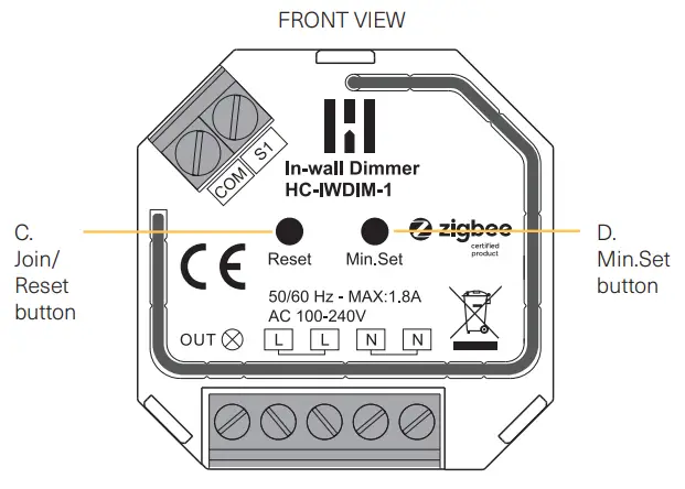 Heimgard In-wall Dimmer 400W - fig 2