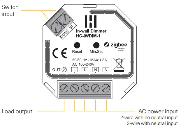 Heimgard In-wall Dimmer 400W - fig 3