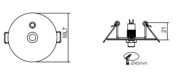 HANECO EMLED-2.4W-3H-60V 40PL LED Panel Emergency Kit (3)
