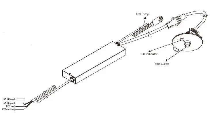 HANECO EMLED-2.4W-3H-60V 40PL LED Panel Emergency Kit (4)