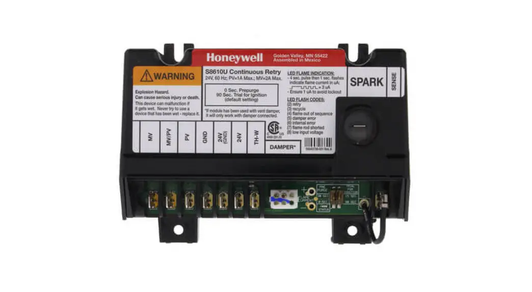 Resideo S8610u Universal Intermittent Pilot Gas Ignition Control User Guide
