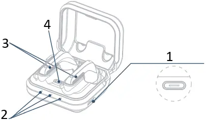 GKINIKG U1 Wireless Earbuds,Bluetooth Headphones A8