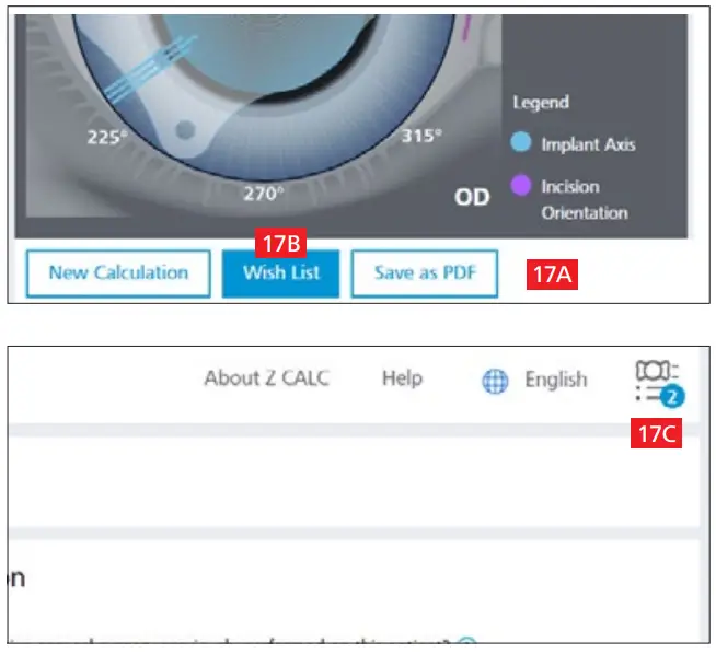 ZEISS Z CALC 2 2 Toric and Non Toric IOL Calculation and Ordering - Wishlist