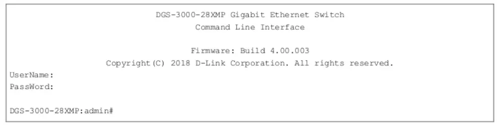 D-Link DGS-3000- shown below