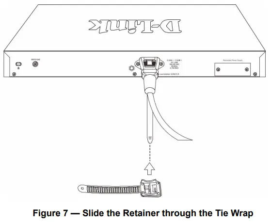 D-Link DGS-3000- through the Tie Wrap