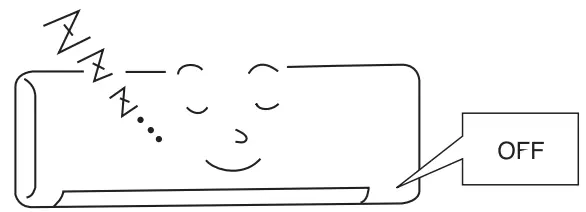 HITACHI RAK DJ18PCASVX Room Air Conditioner - OFF