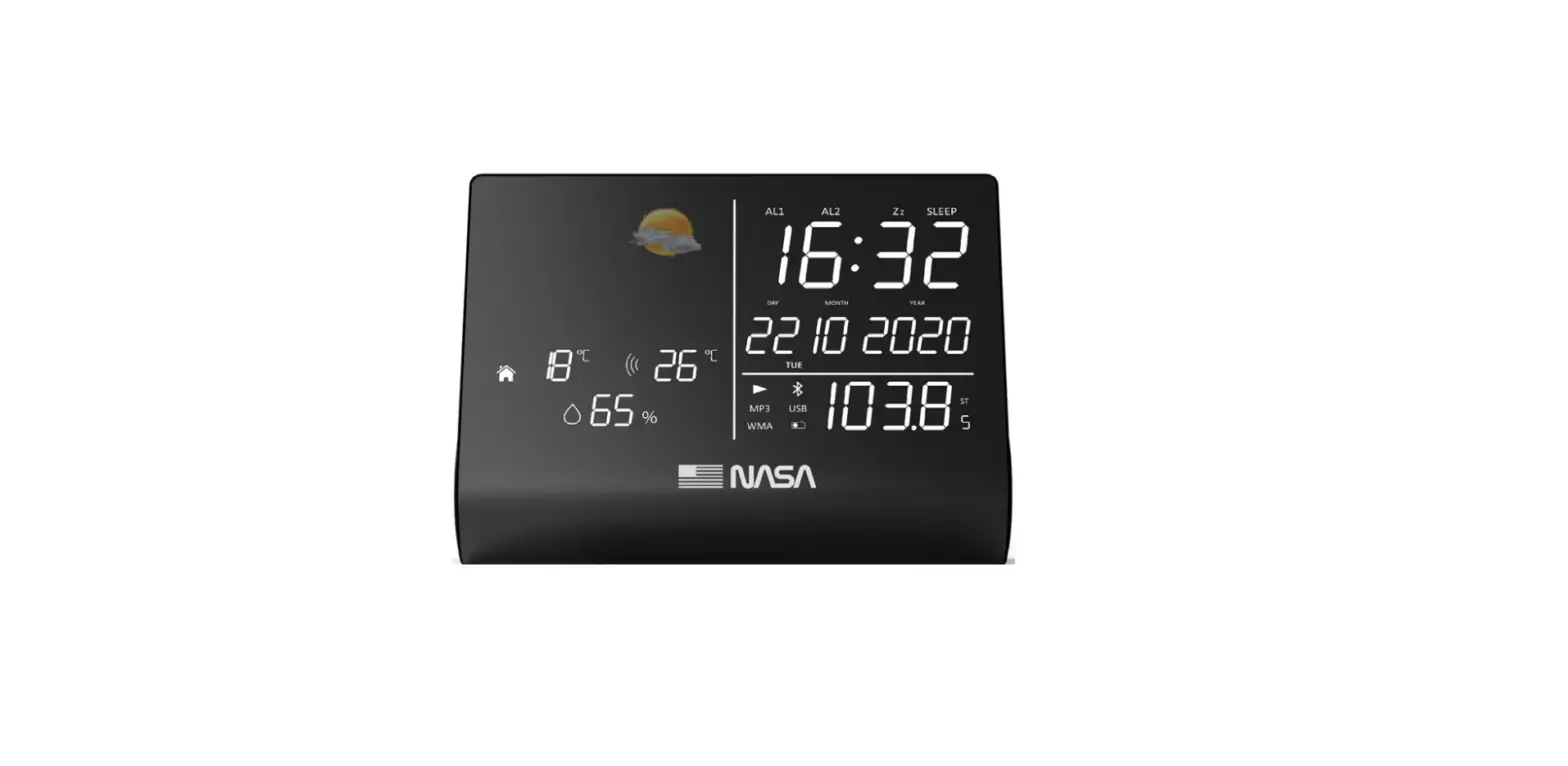Nasa Wsp1300 Weather Station / Bluetooth Speaker User Manual