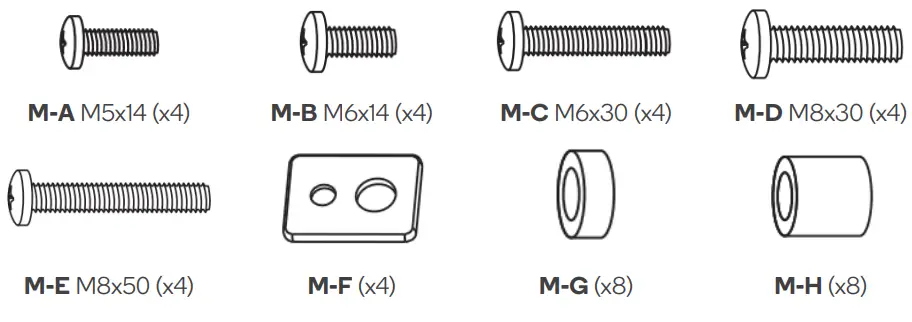 kogan KASLSTMTSTA Premium Racing Simulator Cockpit Monitor Stand- Mounting hardware