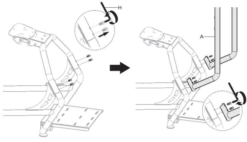 kogan KASLSTMTSTA Premium Racing Simulator Cockpit Monitor Stand- Step 1