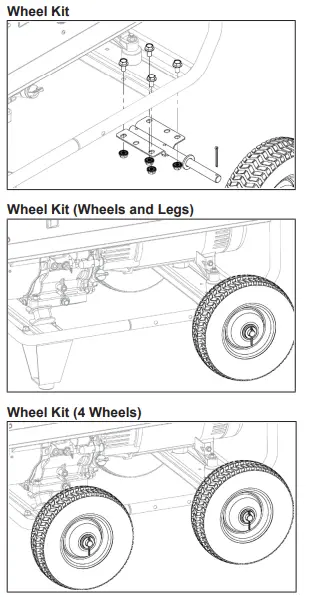 KOHLER Portable Generators and Pumps-Wheel Kit