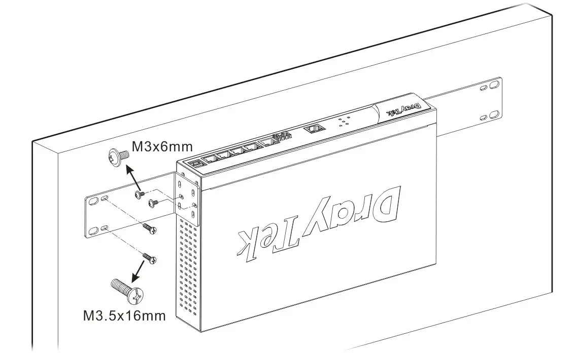 DrayTek Vigor2962 Series 2.5G Security VPN Router - WWaallll--Moouunntteedd IInnssttaallllaattiioon 2